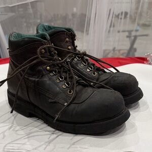 Men's dark brown Carolina steel toe  Leather Boots